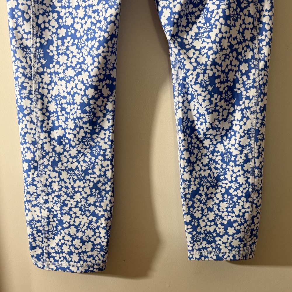 RBX Blue and White Floral Leggings - Picture 9 of 16